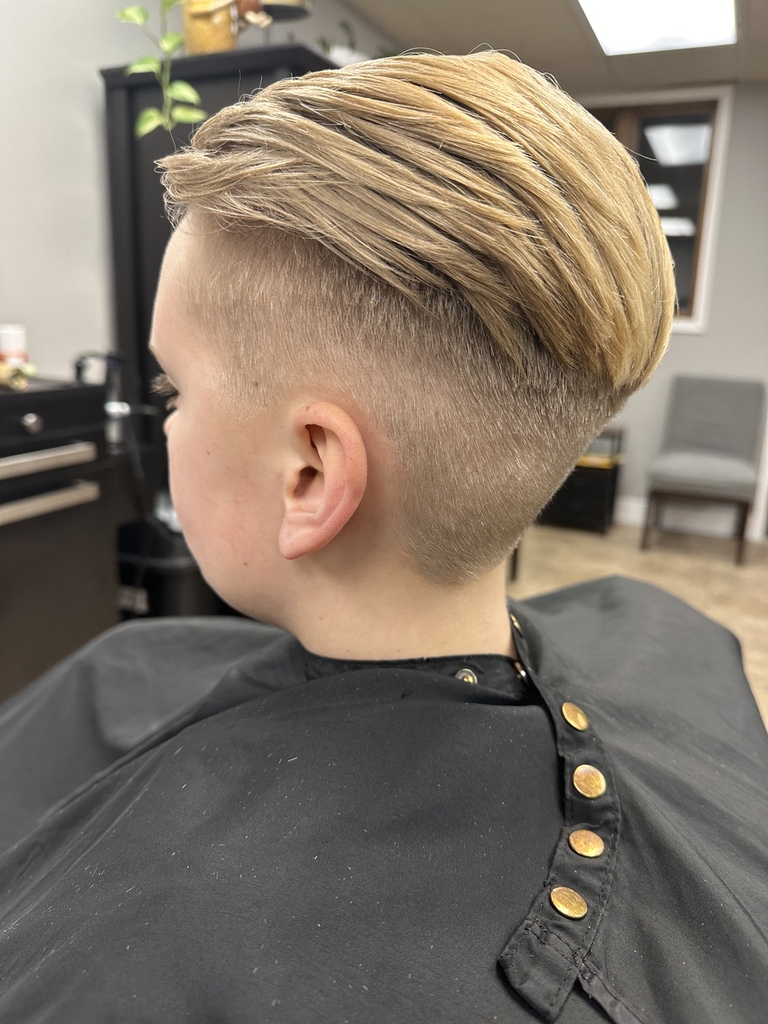 Finished childs haircut